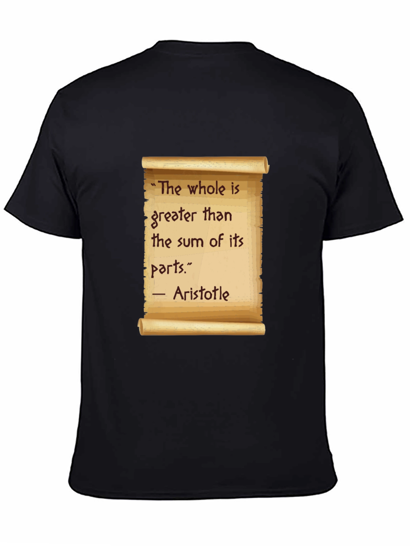 Aristotle Quote T-Shirt - The Whole is Greater