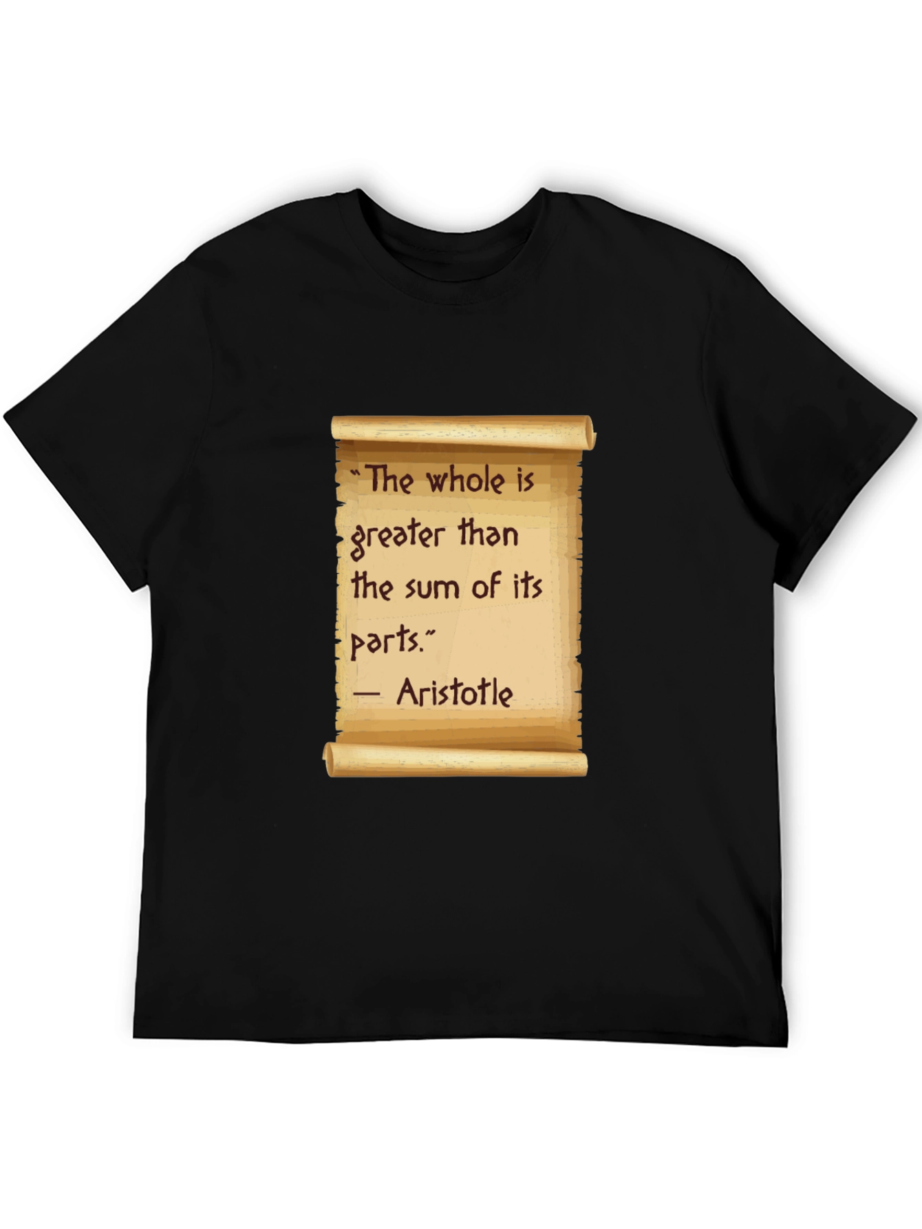 Aristotle Quote T-Shirt - The Whole is Greater