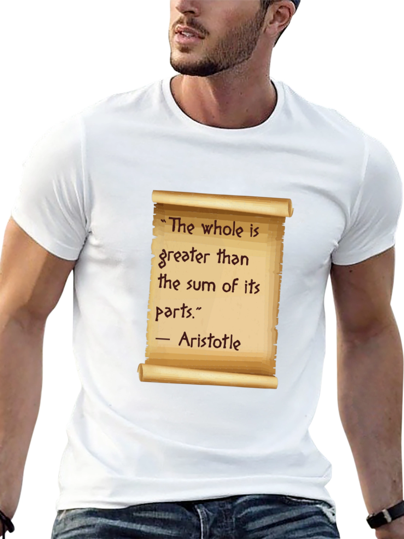 Aristotle Quote T-Shirt - The Whole is Greater