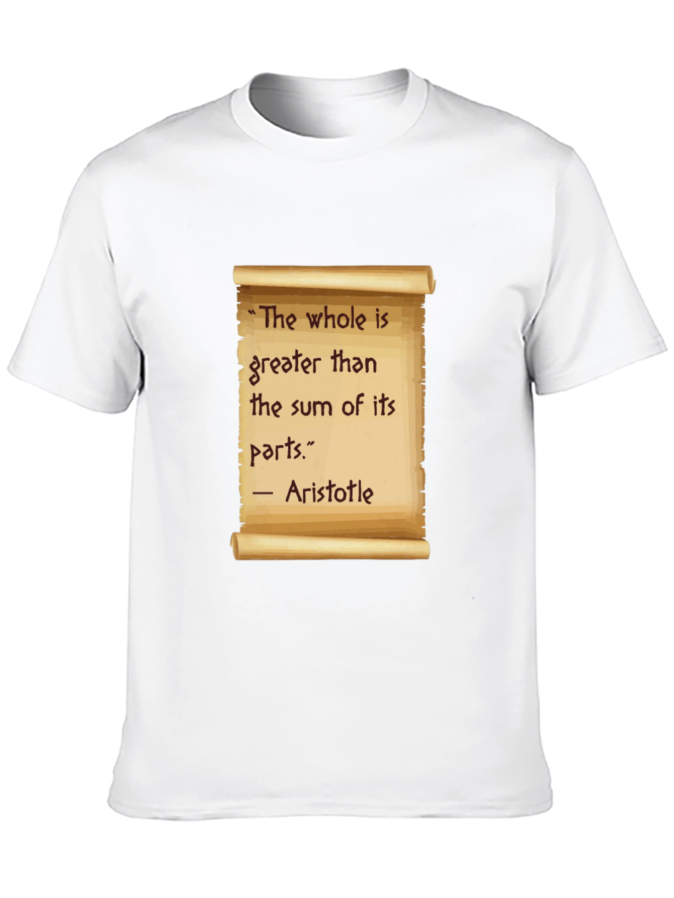 Aristotle Quote T-Shirt - The Whole is Greater