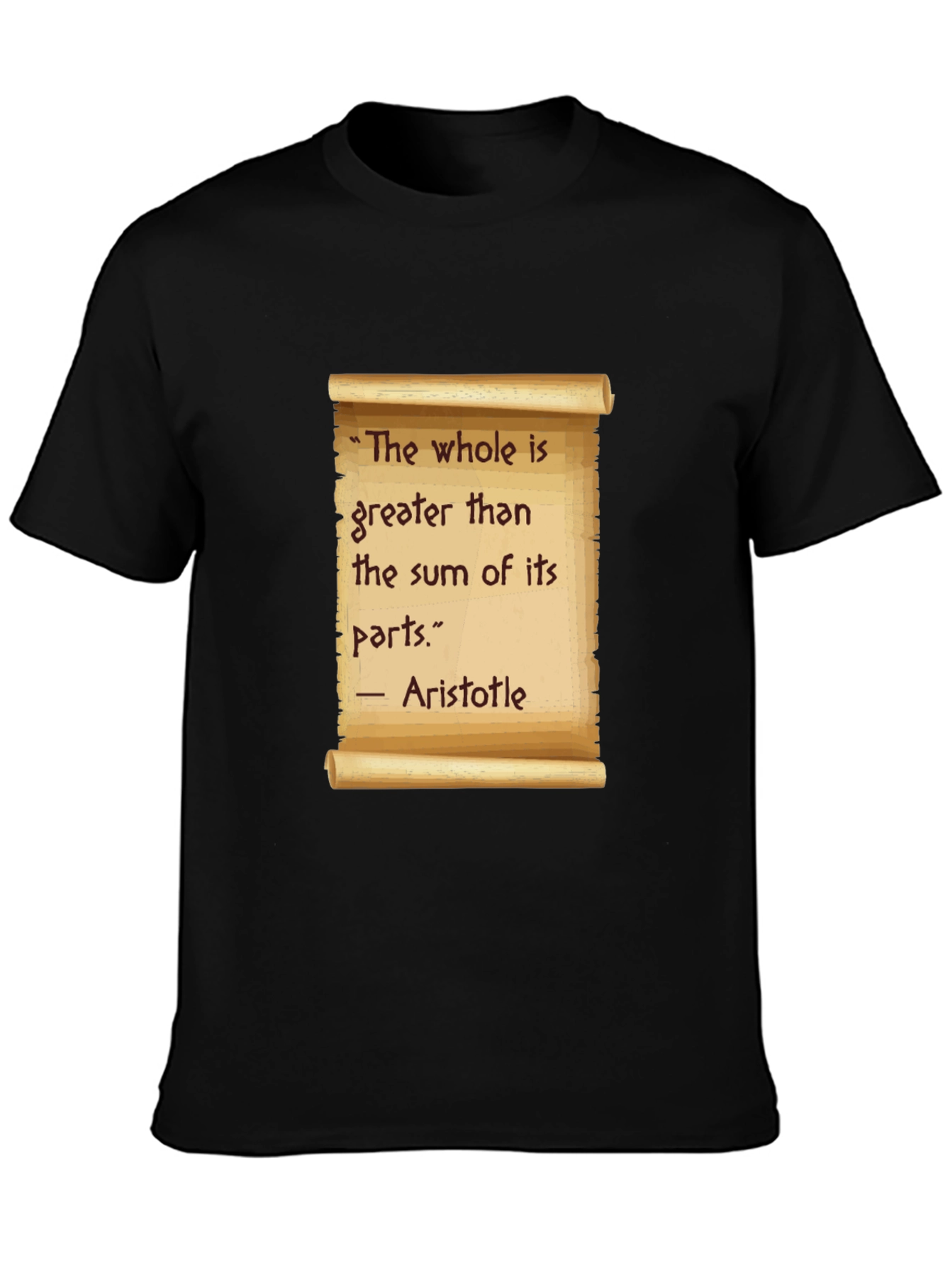 Aristotle Quote T-Shirt - The Whole is Greater