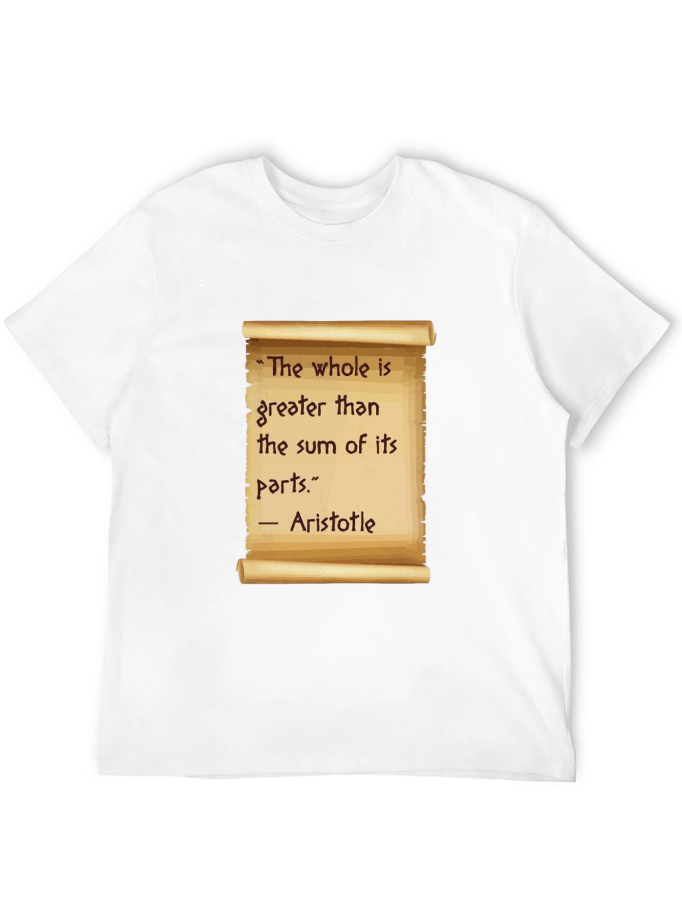 Aristotle Quote T-Shirt - The Whole is Greater
