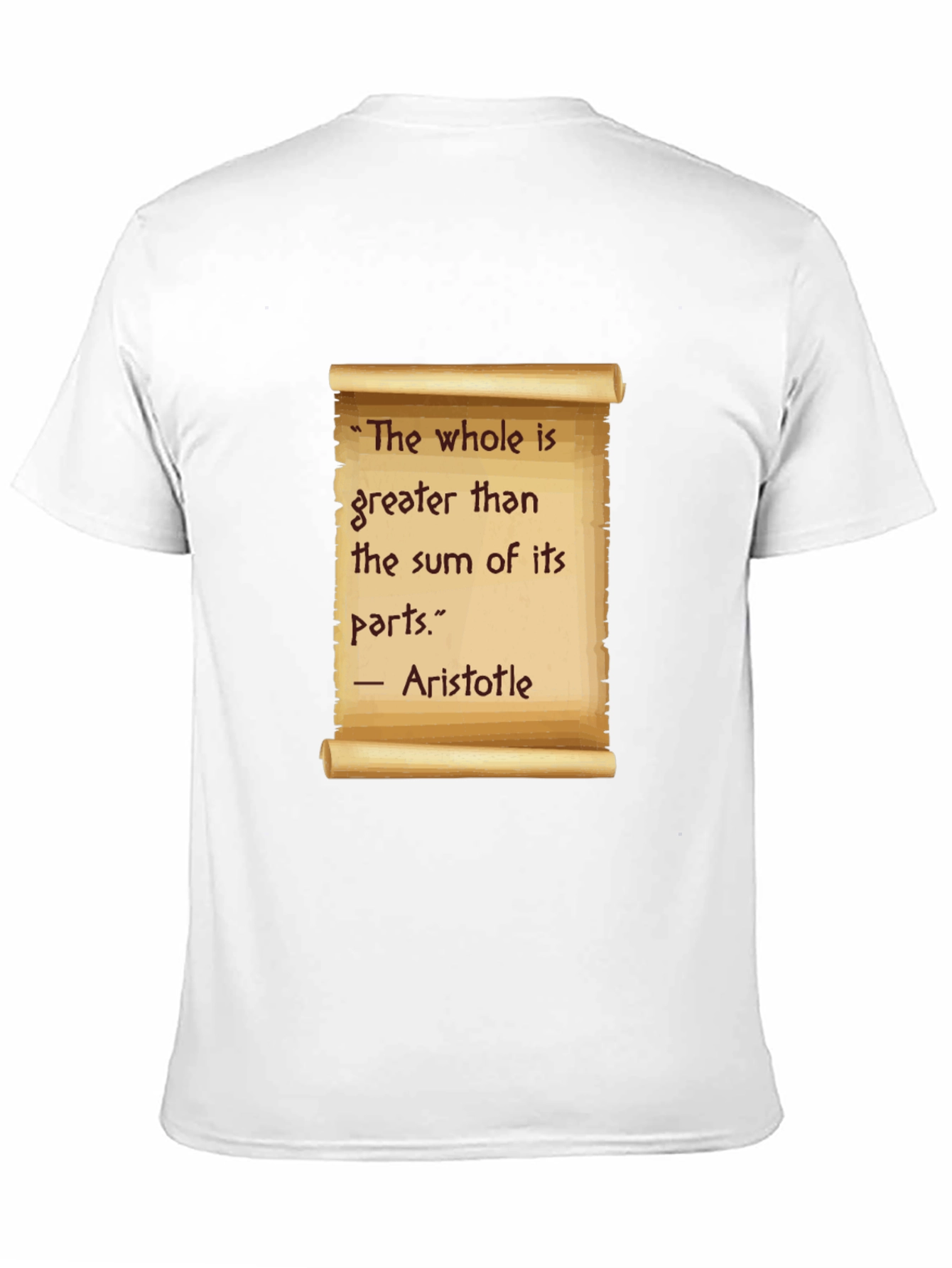 Aristotle Quote T-Shirt - The Whole is Greater