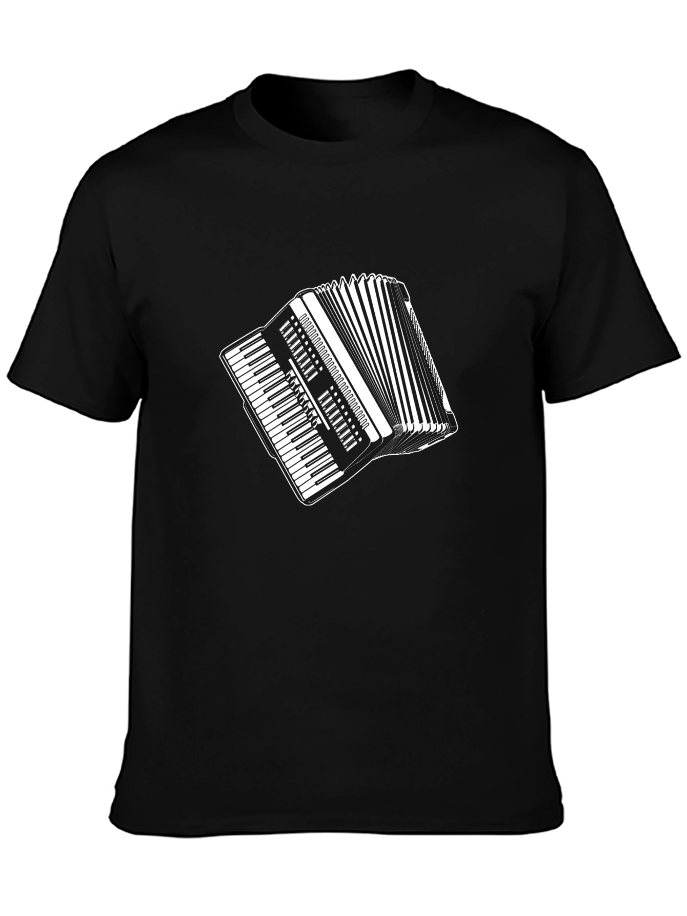 Accordion Graphic Tee - Black Unisex T-Shirt