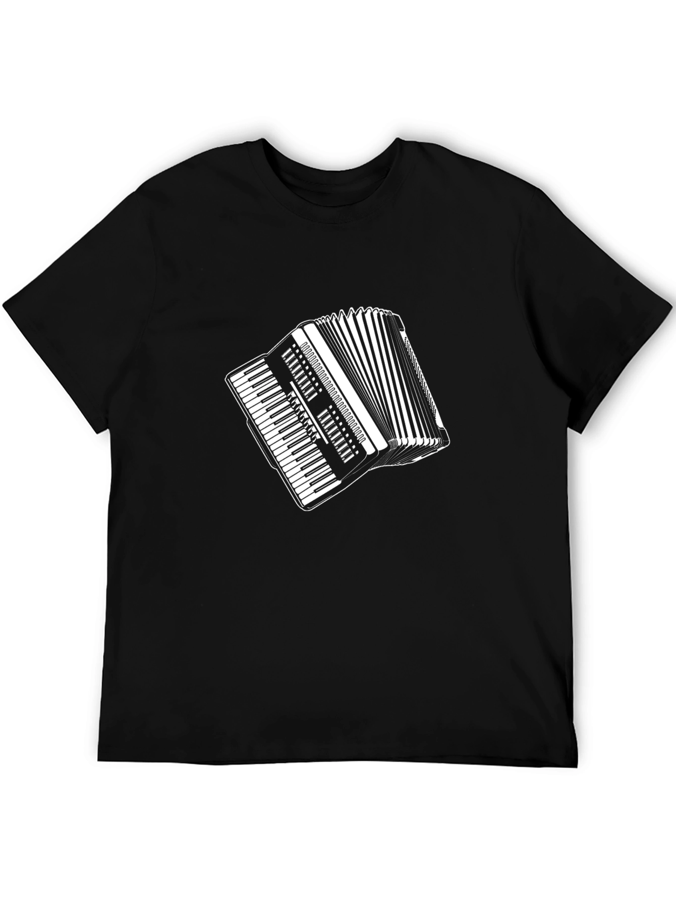 Accordion Graphic Tee - Black Unisex T-Shirt
