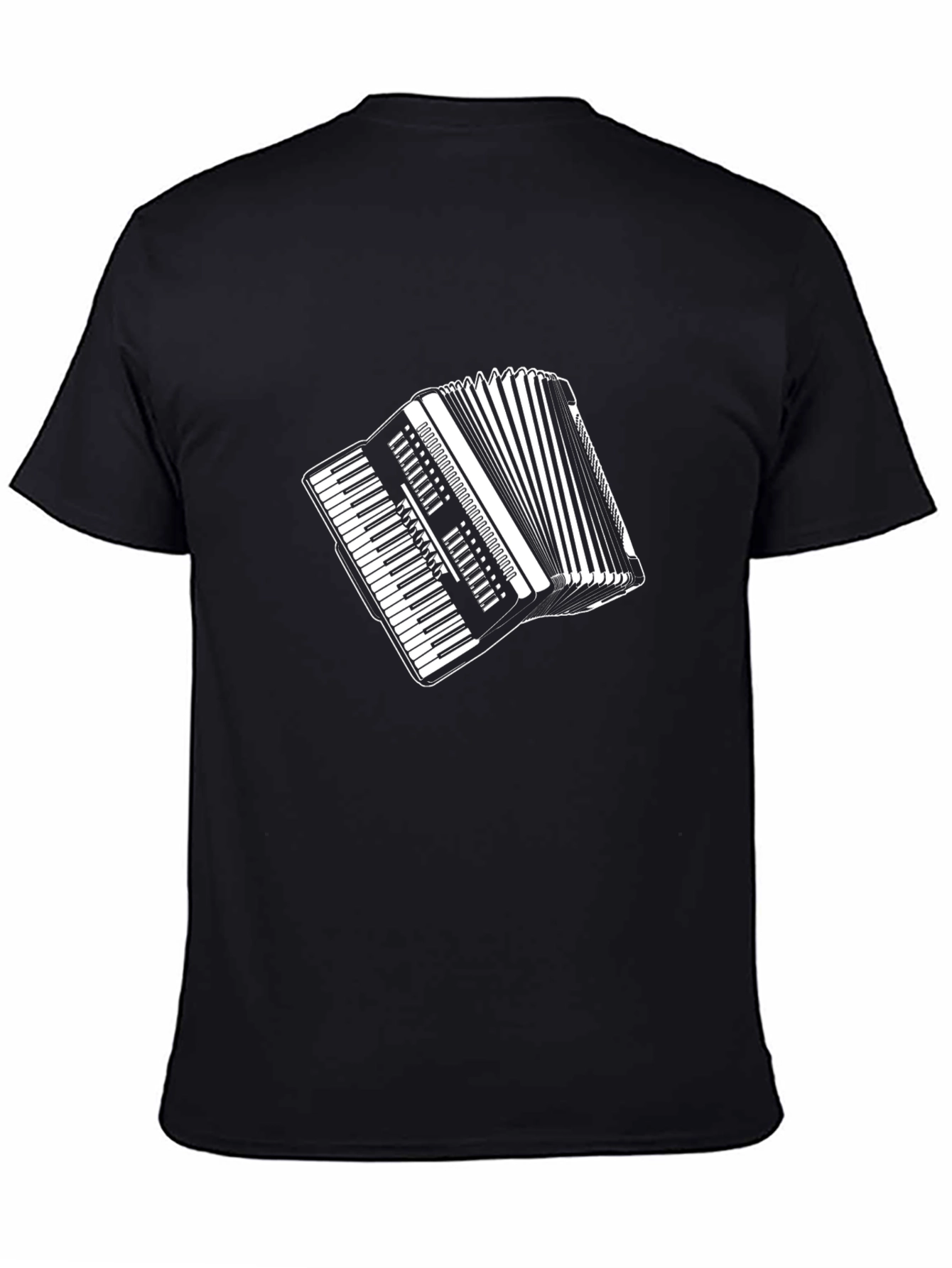 Accordion Graphic Tee - Black Unisex T-Shirt