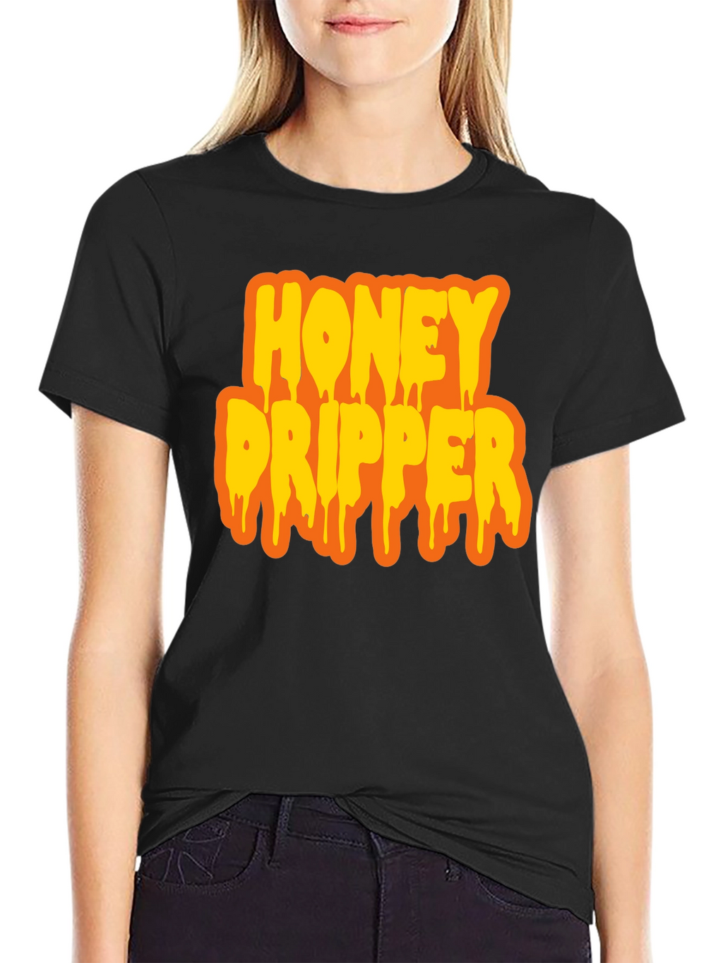 Honey Dripper Graphic T-Shirt - Black