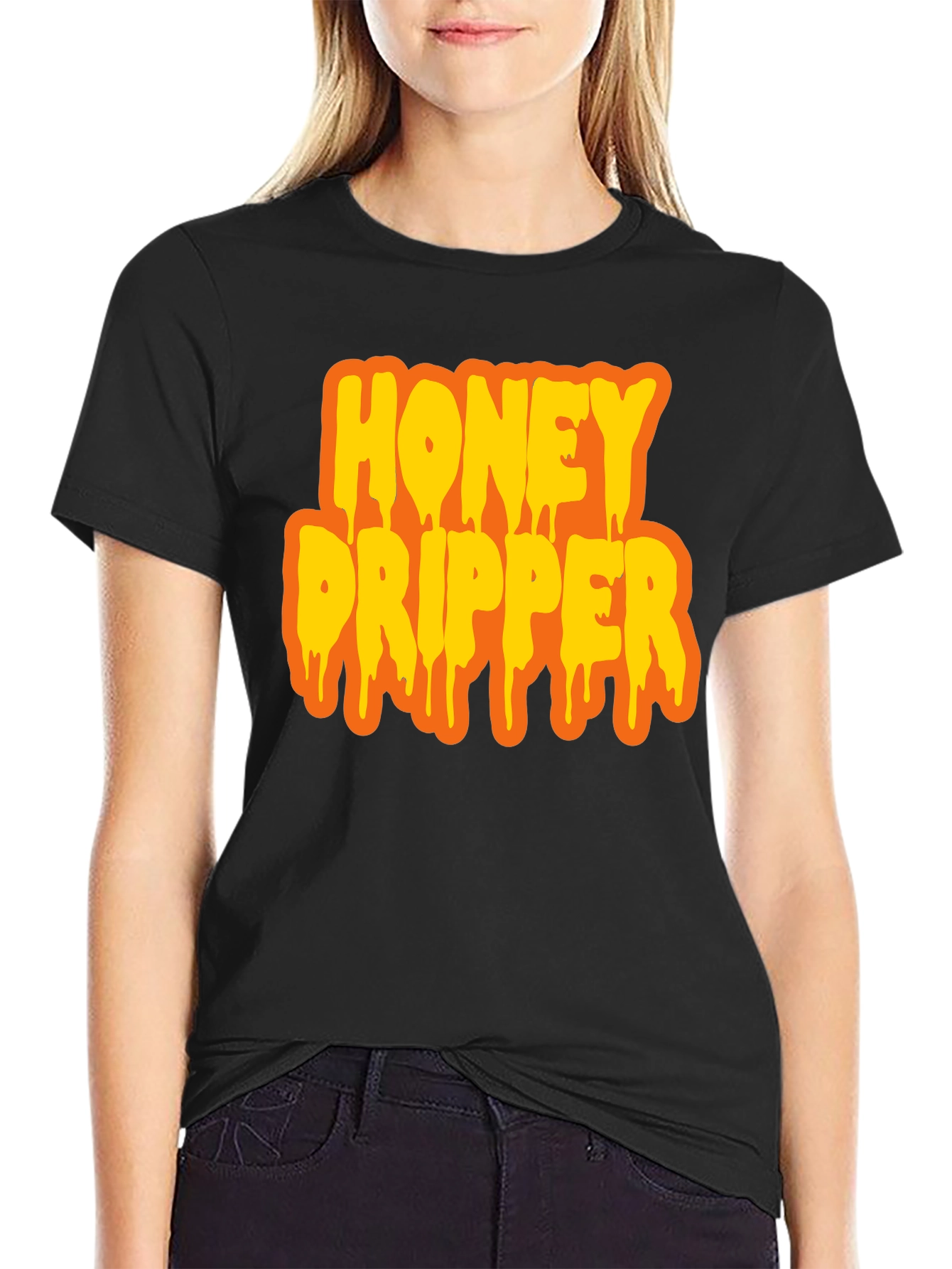 Honey Dripper Graphic T-Shirt - Black