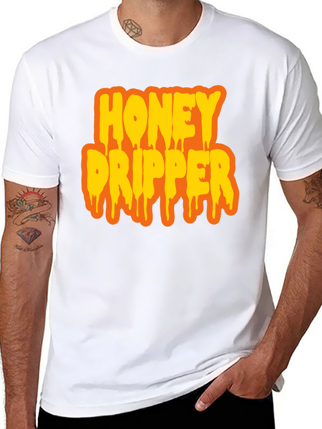 Honey Dripper Graphic T-Shirt - Black