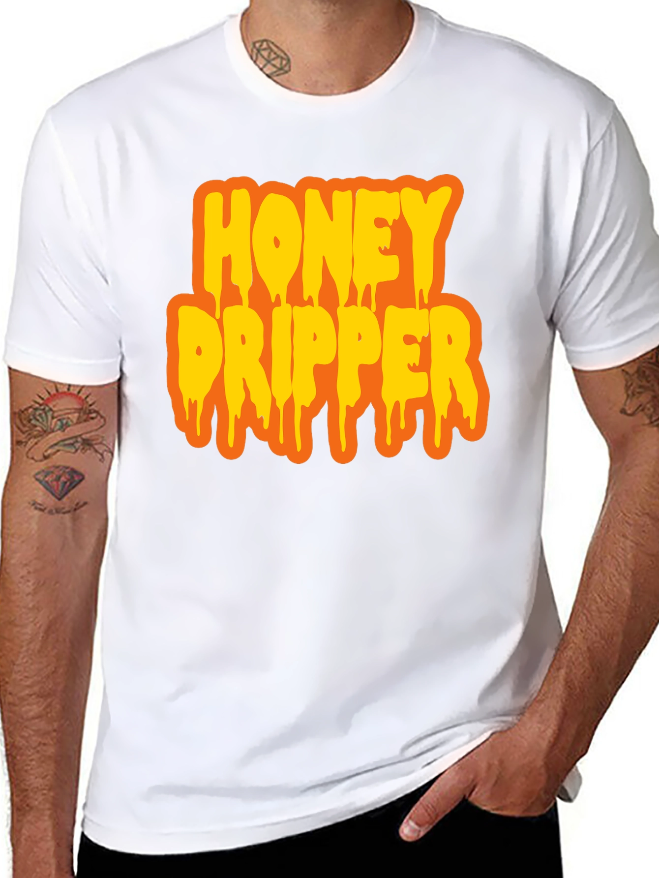 Honey Dripper Graphic T-Shirt - Black