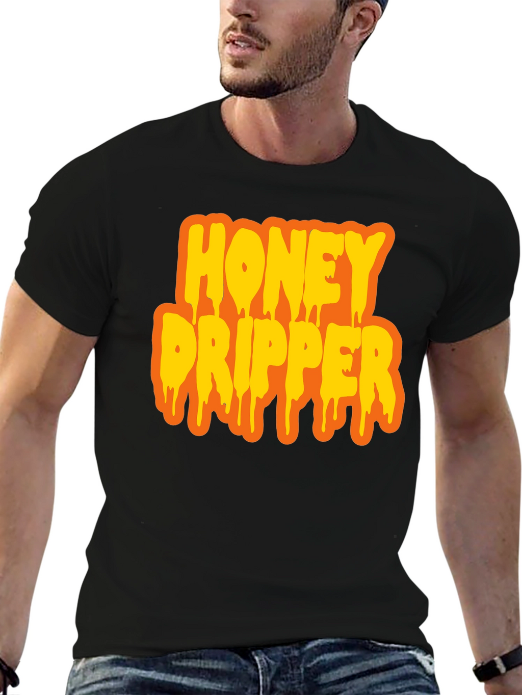 Honey Dripper Graphic T-Shirt - Black