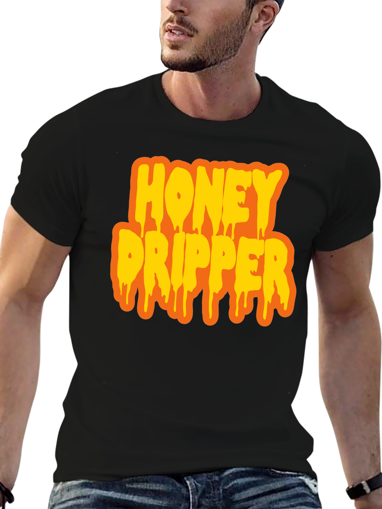 Honey Dripper Graphic T-Shirt - Black
