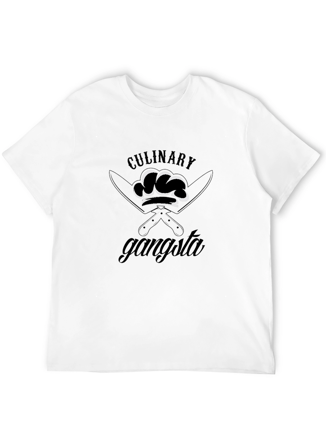 Culinary Gangsta Chef T-Shirt - Black Graphic Tee