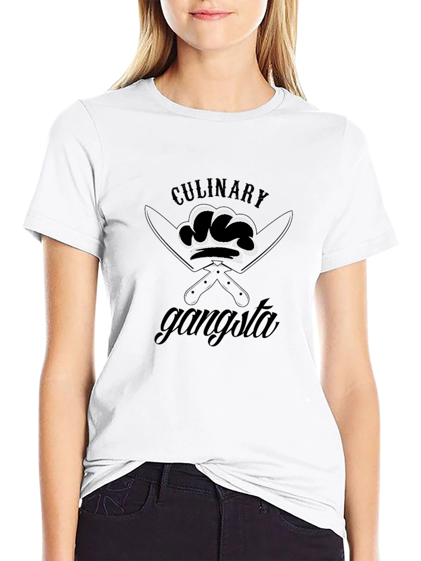 Culinary Gangsta Chef T-Shirt - Black Graphic Tee