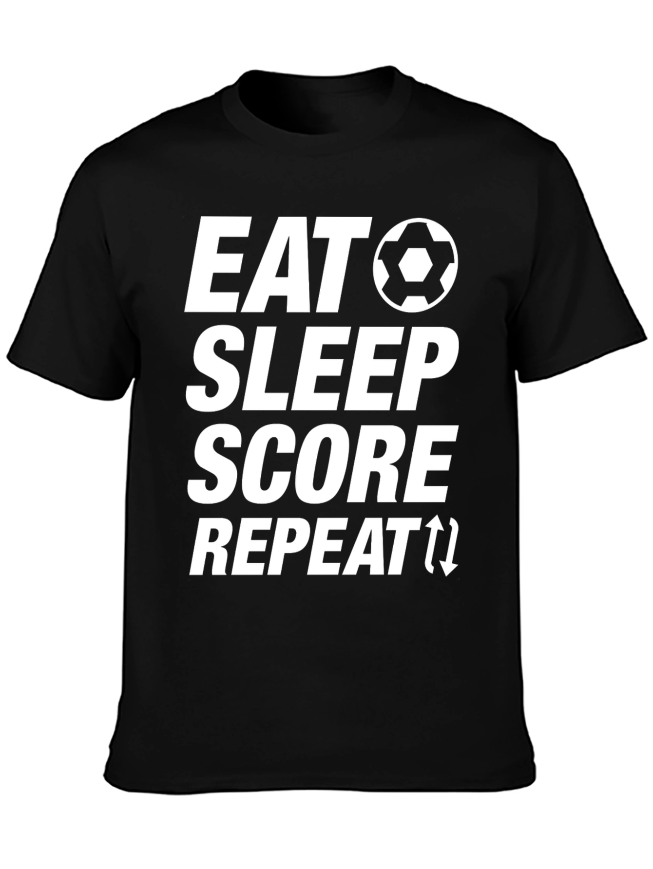 Eat Sleep Score Repeat T-Shirt