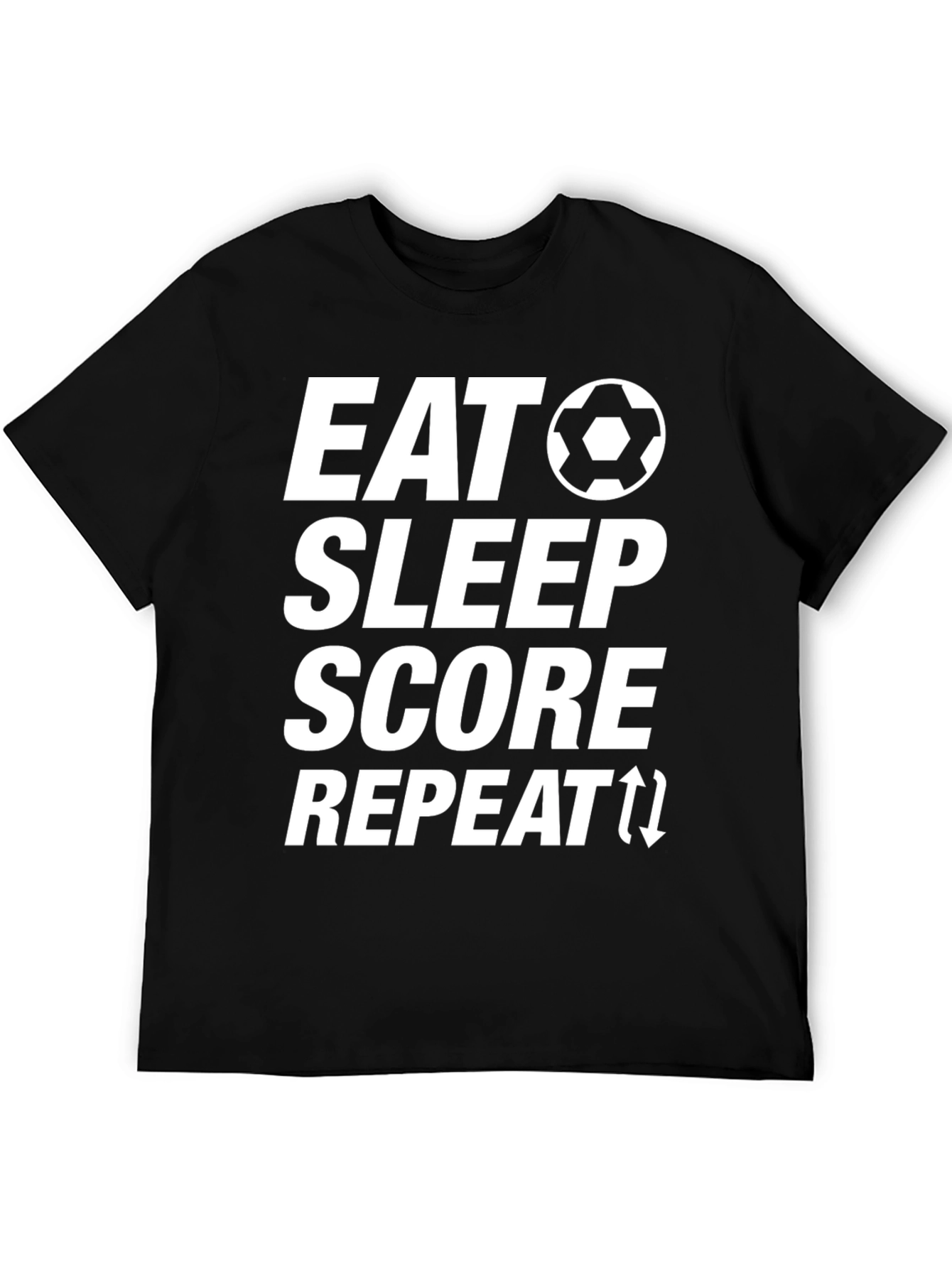 Eat Sleep Score Repeat T-Shirt