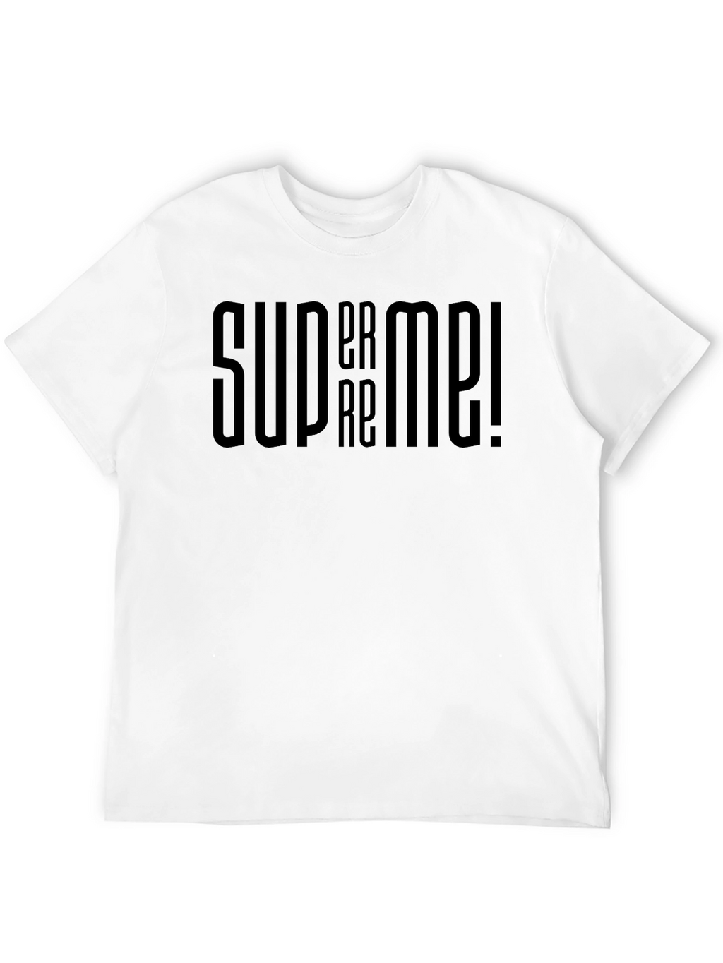 Supreme Style Black Graphic Tee