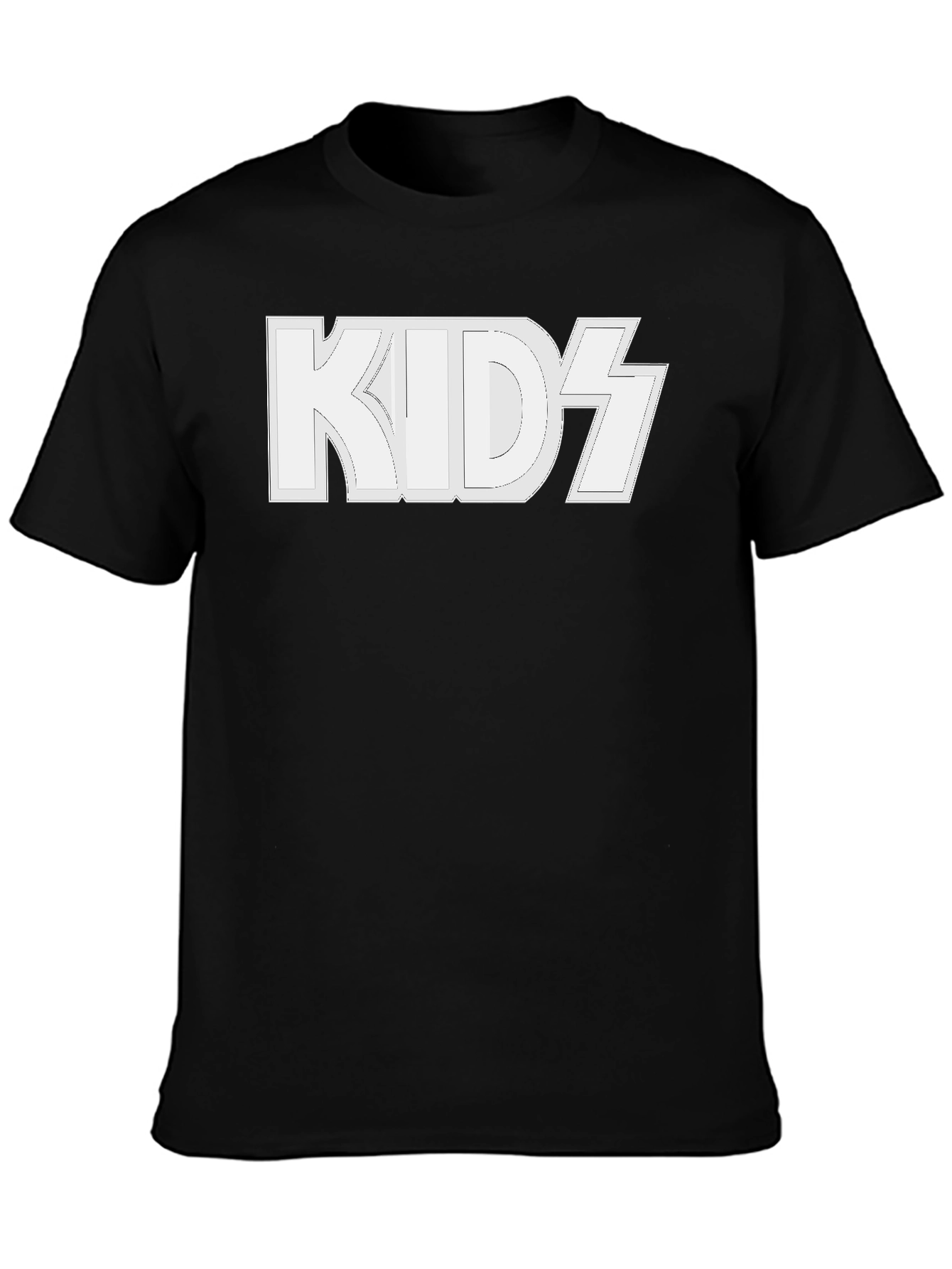 KIDZ Black Graphic Tee - Rock Band Inspired T-Shirt