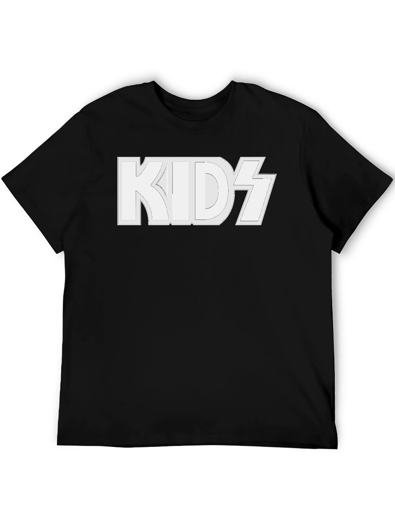 KIDZ Black Graphic Tee - Rock Band Inspired T-Shirt