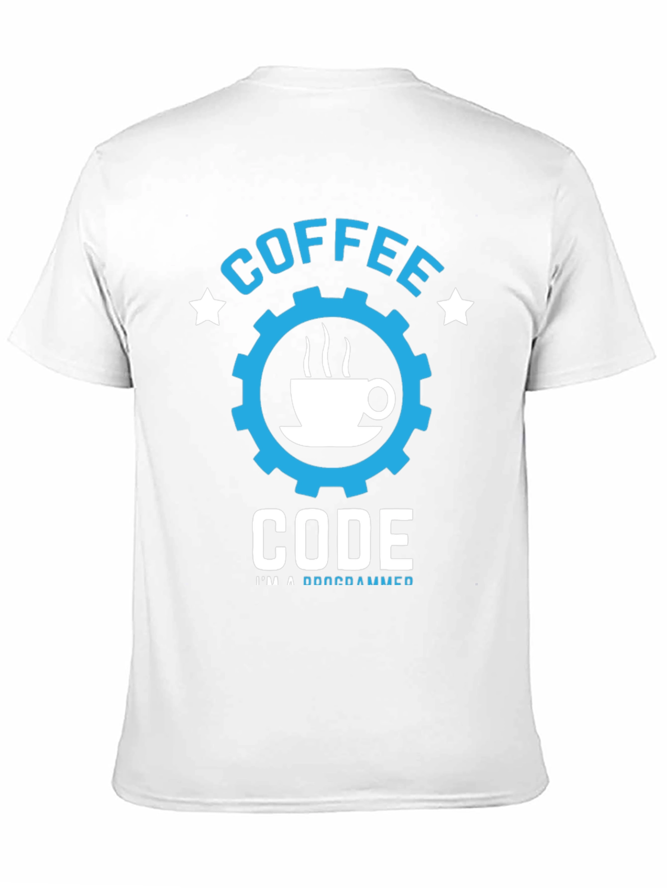 Coffee Code Programmer T-Shirt - Black Cotton Tee