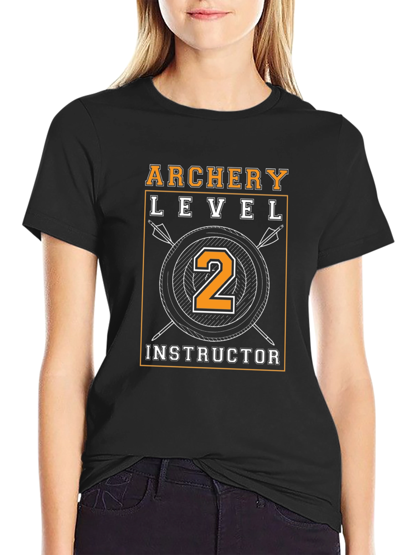Archery Level 2 Instructor T-Shirt - Black Cotton Tee