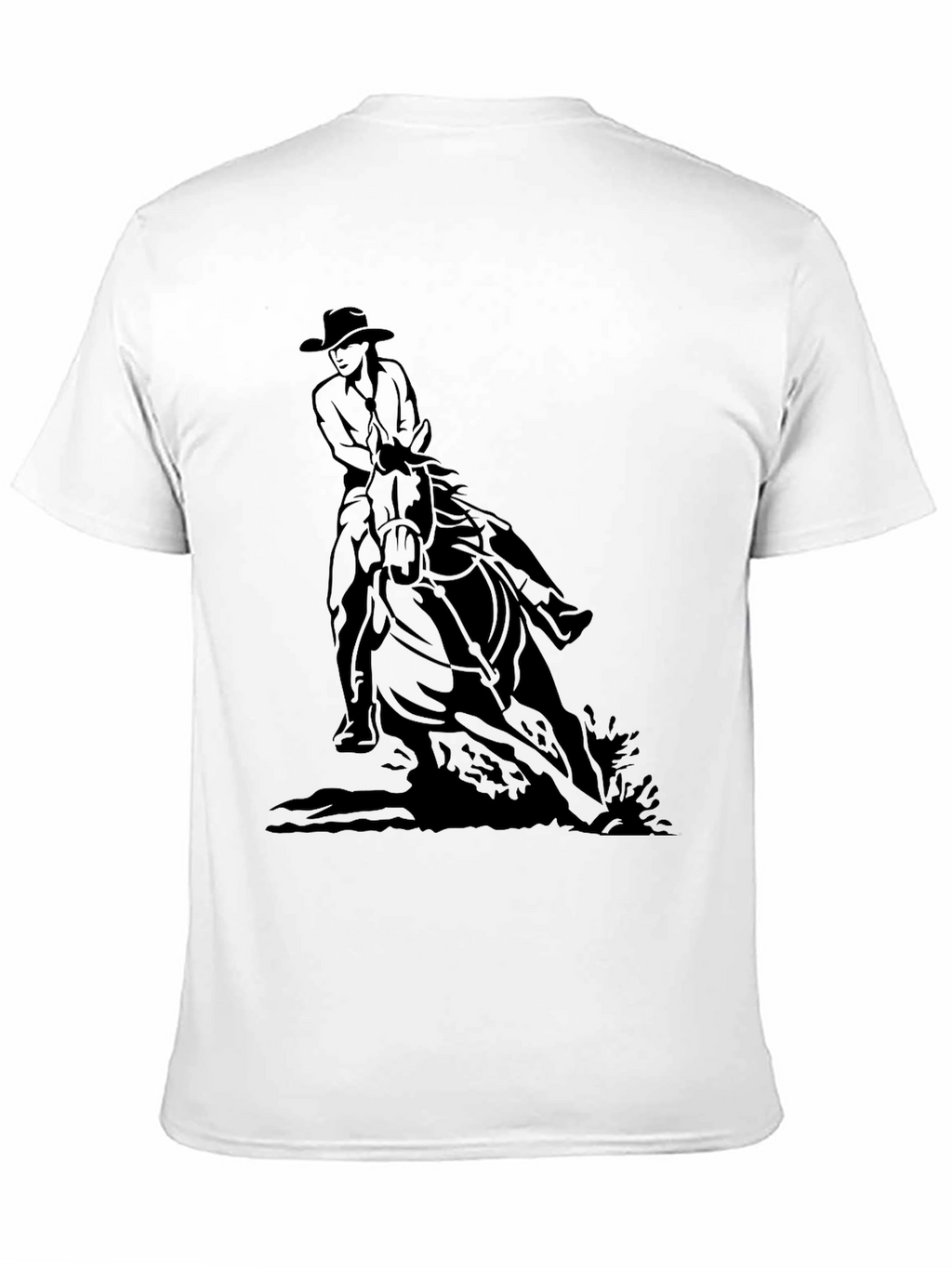 Cowboy Horse Black T-Shirt