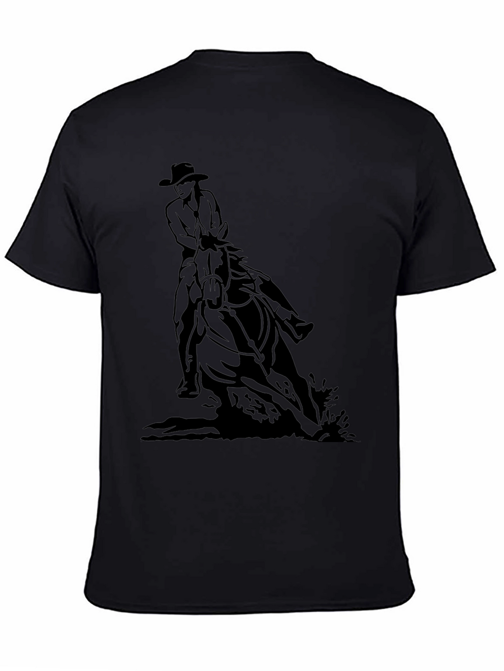 Cowboy Horse Black T-Shirt