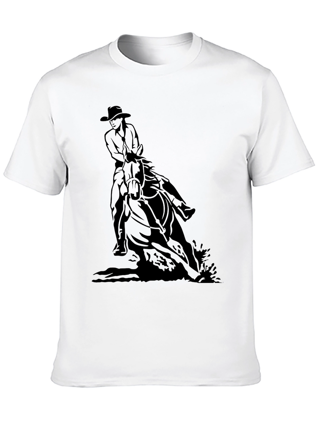 Cowboy Horse Black T-Shirt