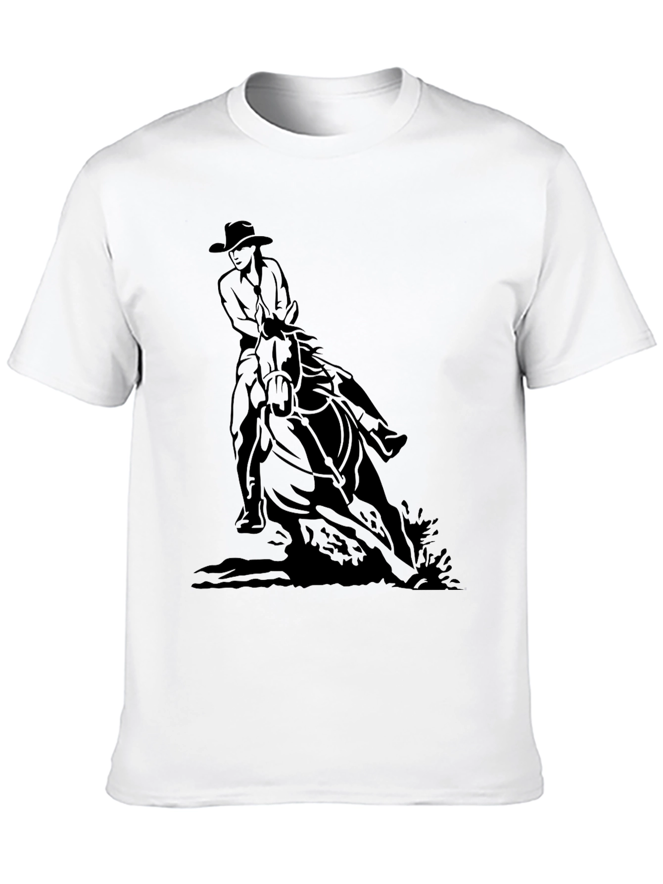 Cowboy Horse Black T-Shirt