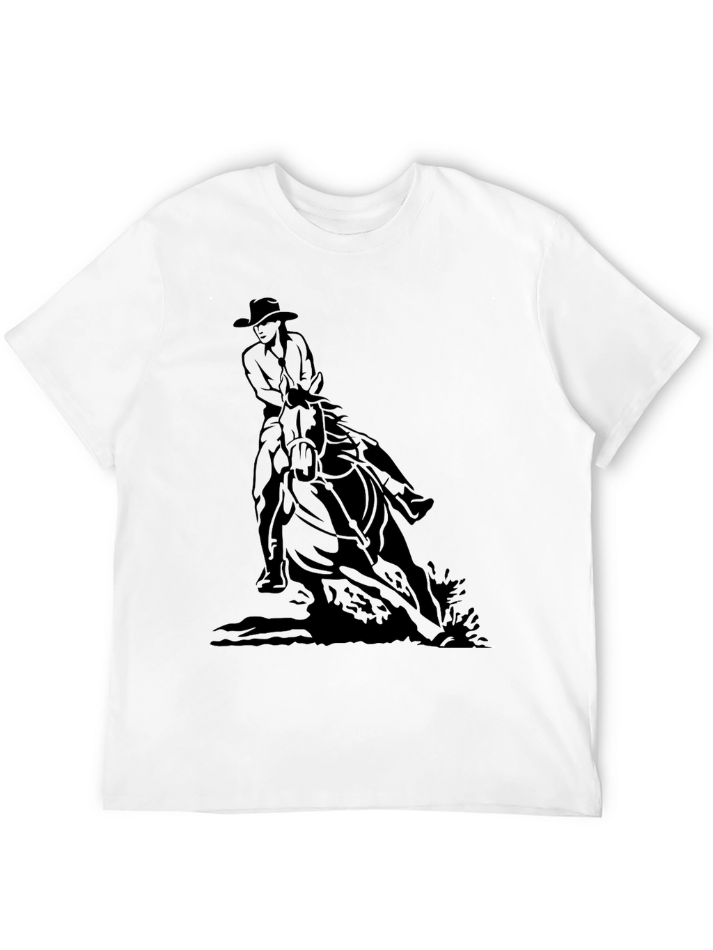 Cowboy Horse Black T-Shirt