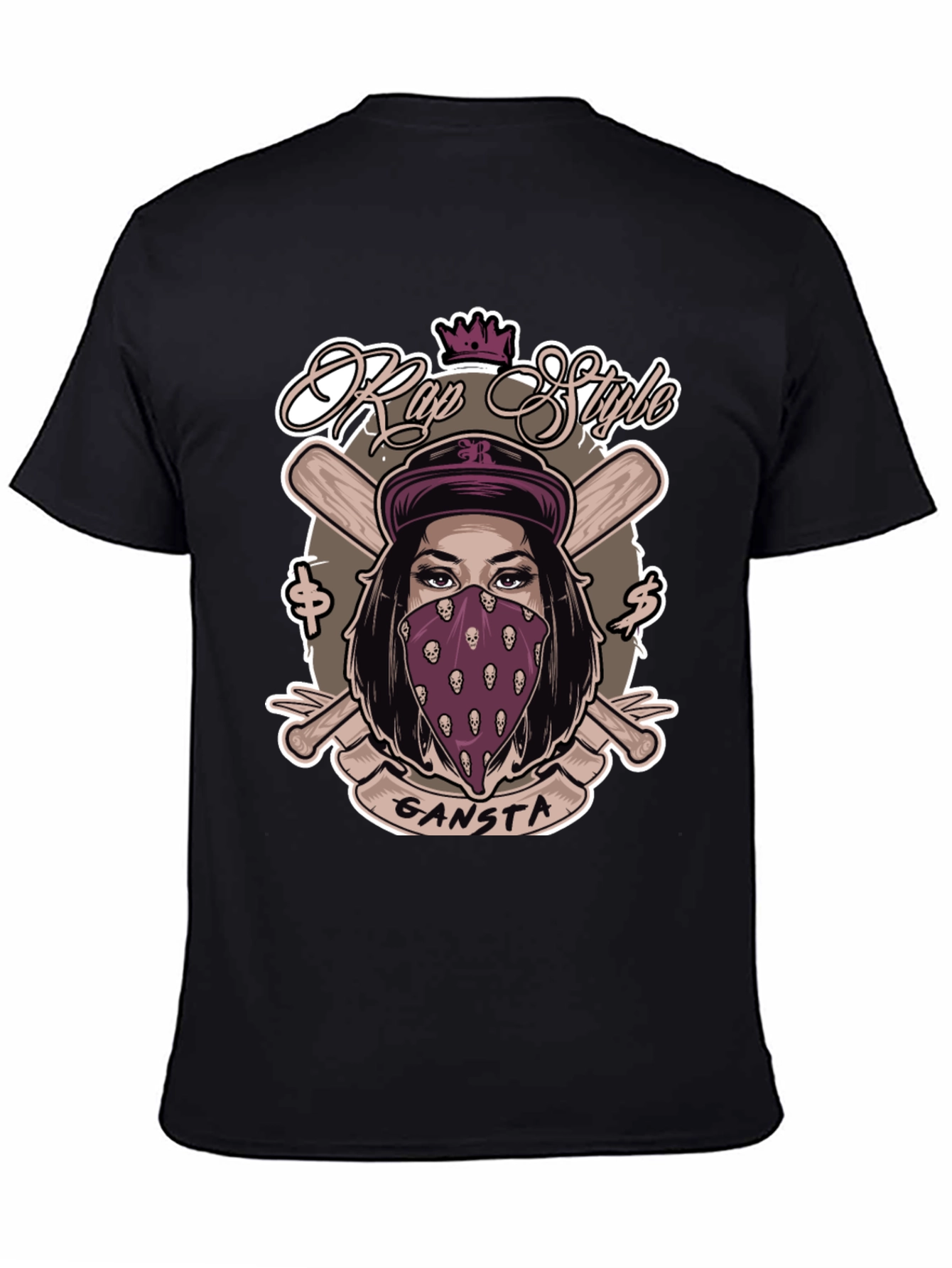 Rap Style Gangsta T-Shirt - Unique Graphic Tee