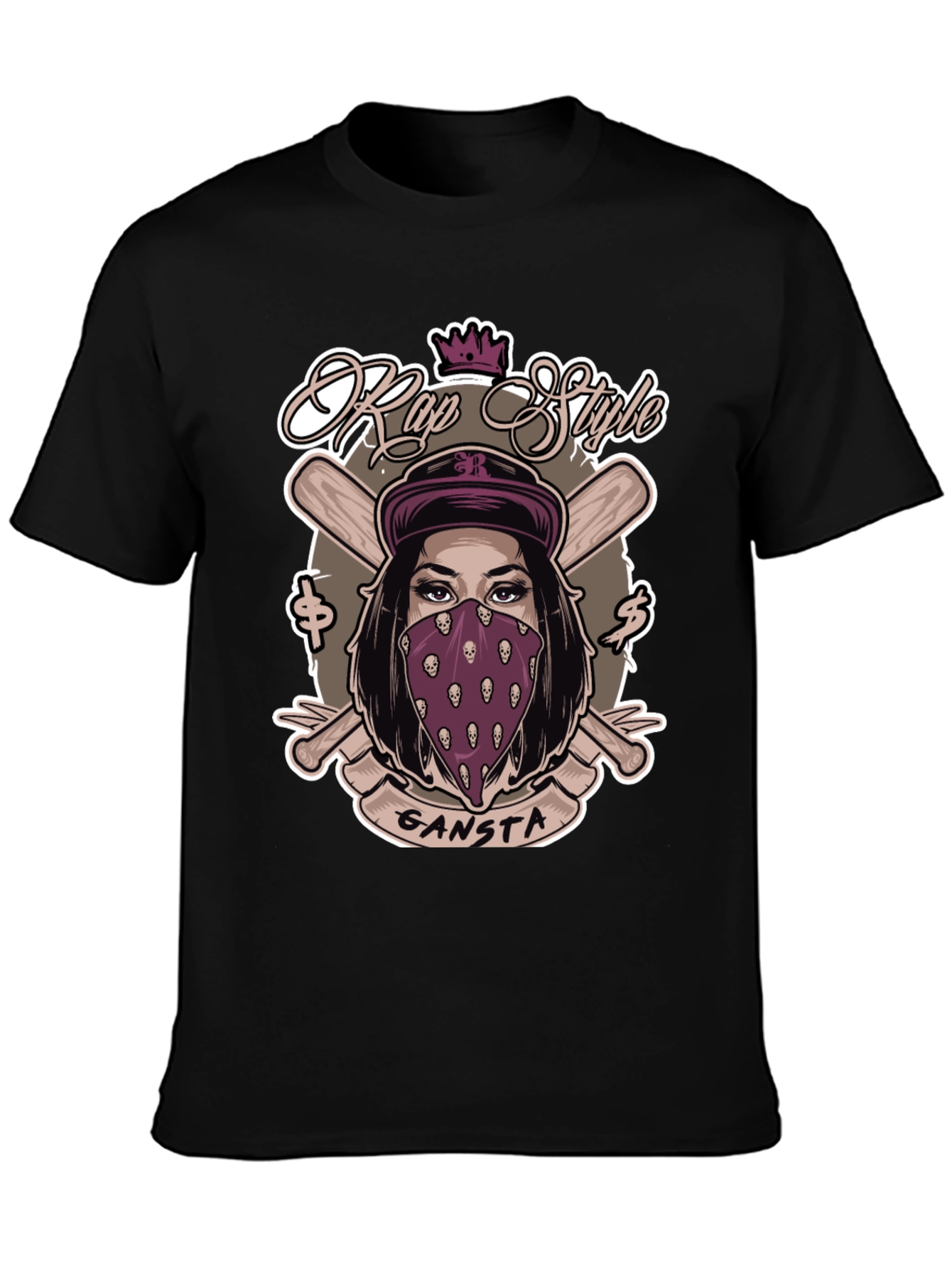 Rap Style Gangsta T-Shirt - Unique Graphic Tee