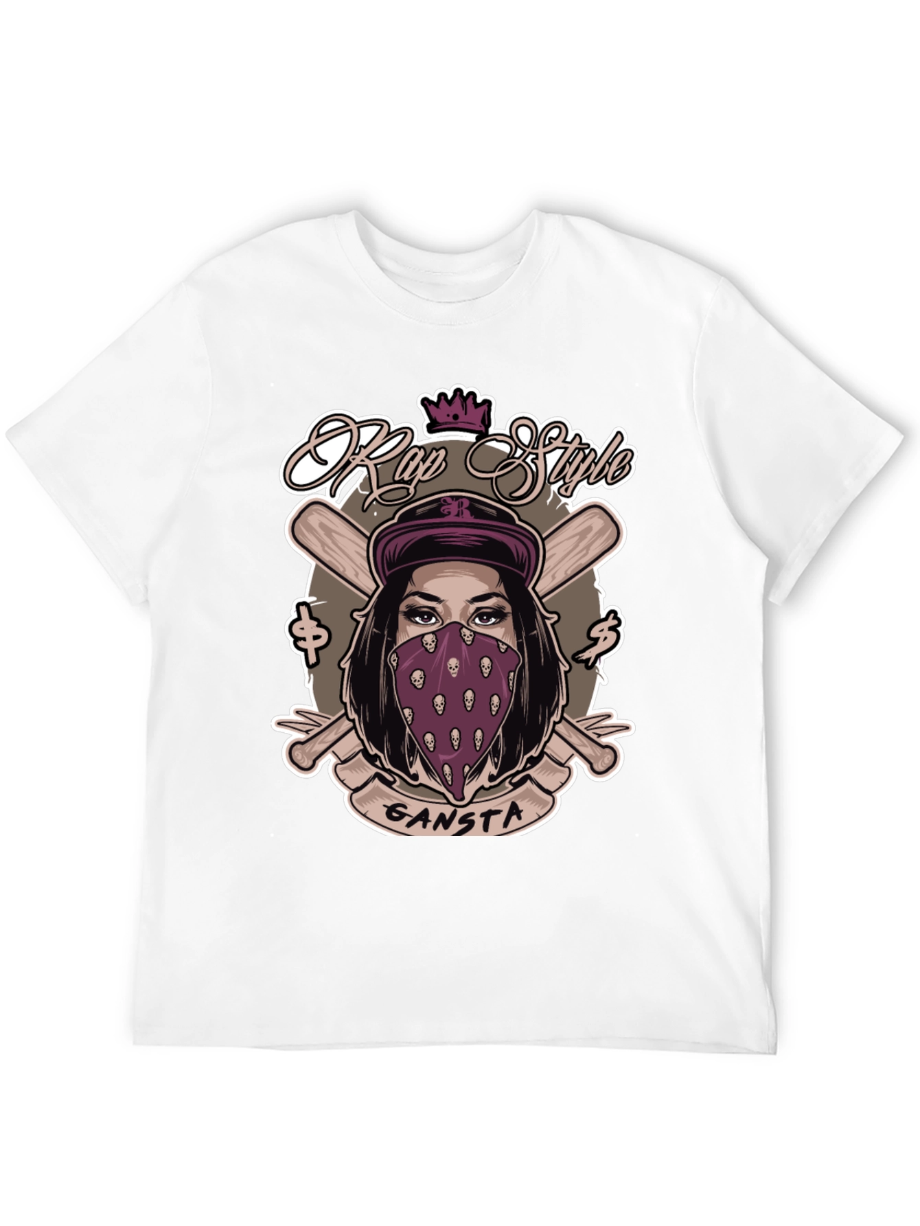 Rap Style Gangsta T-Shirt - Unique Graphic Tee