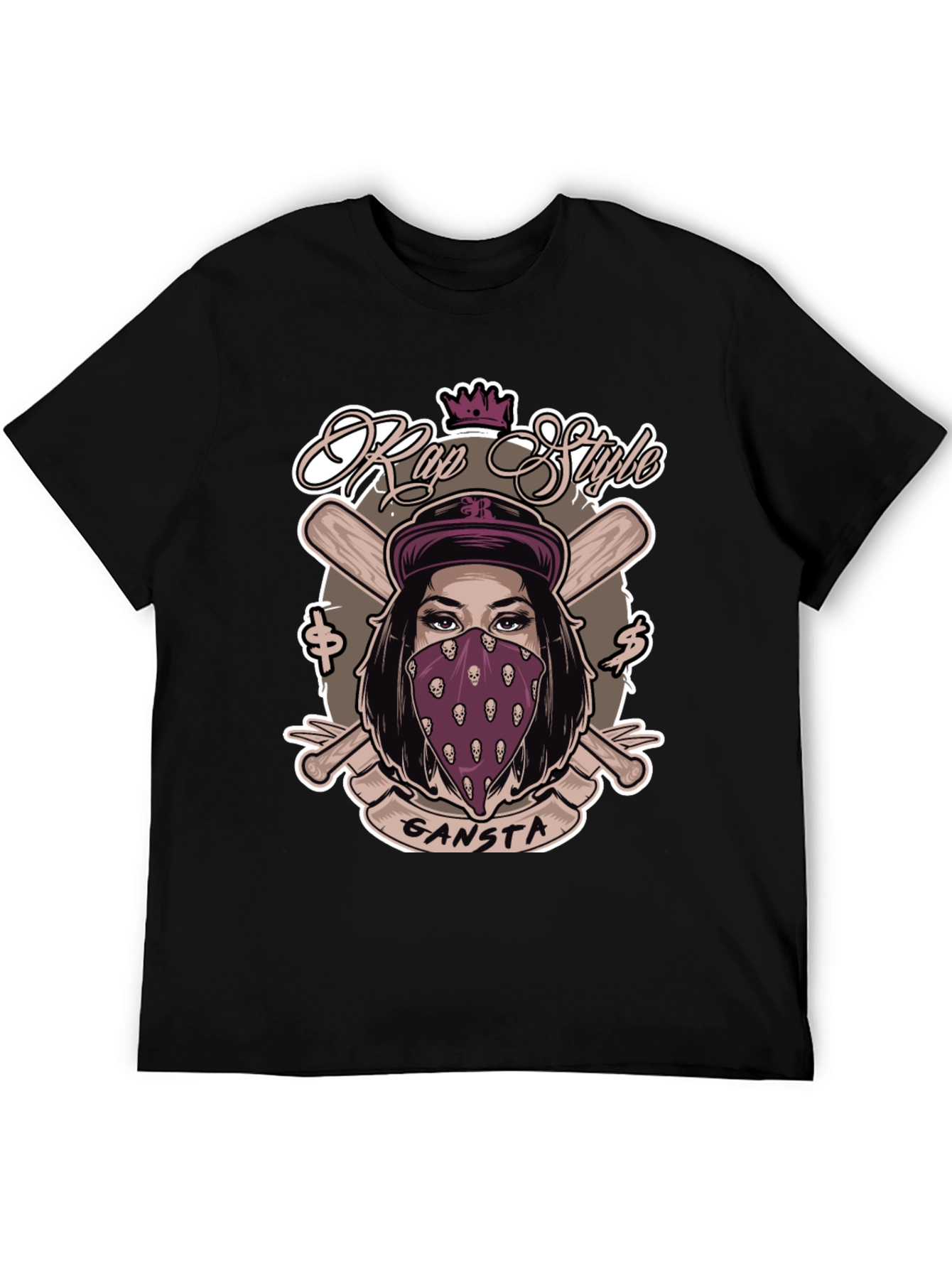 Rap Style Gangsta T-Shirt - Unique Graphic Tee