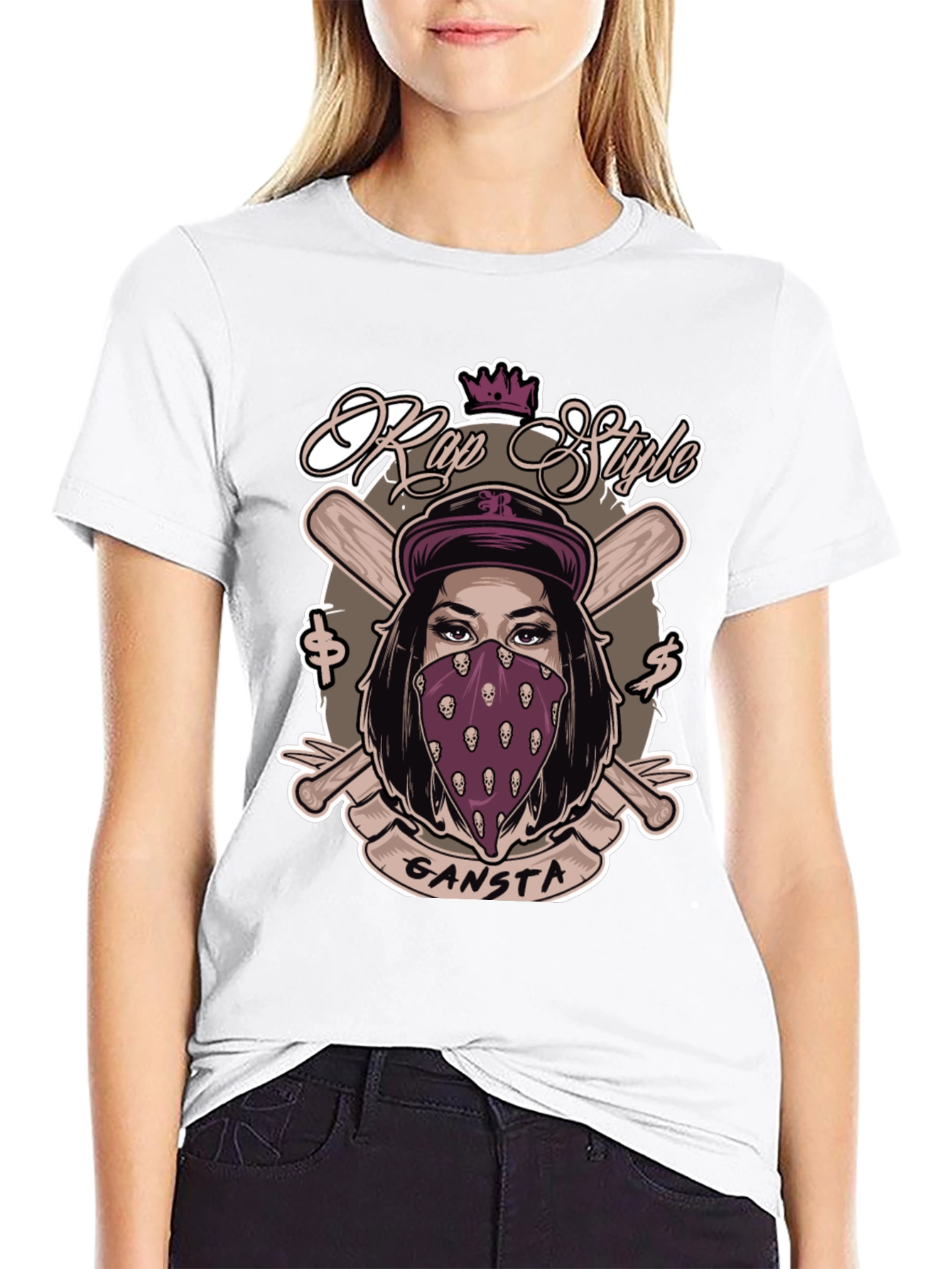 Rap Style Gangsta T-Shirt - Unique Graphic Tee