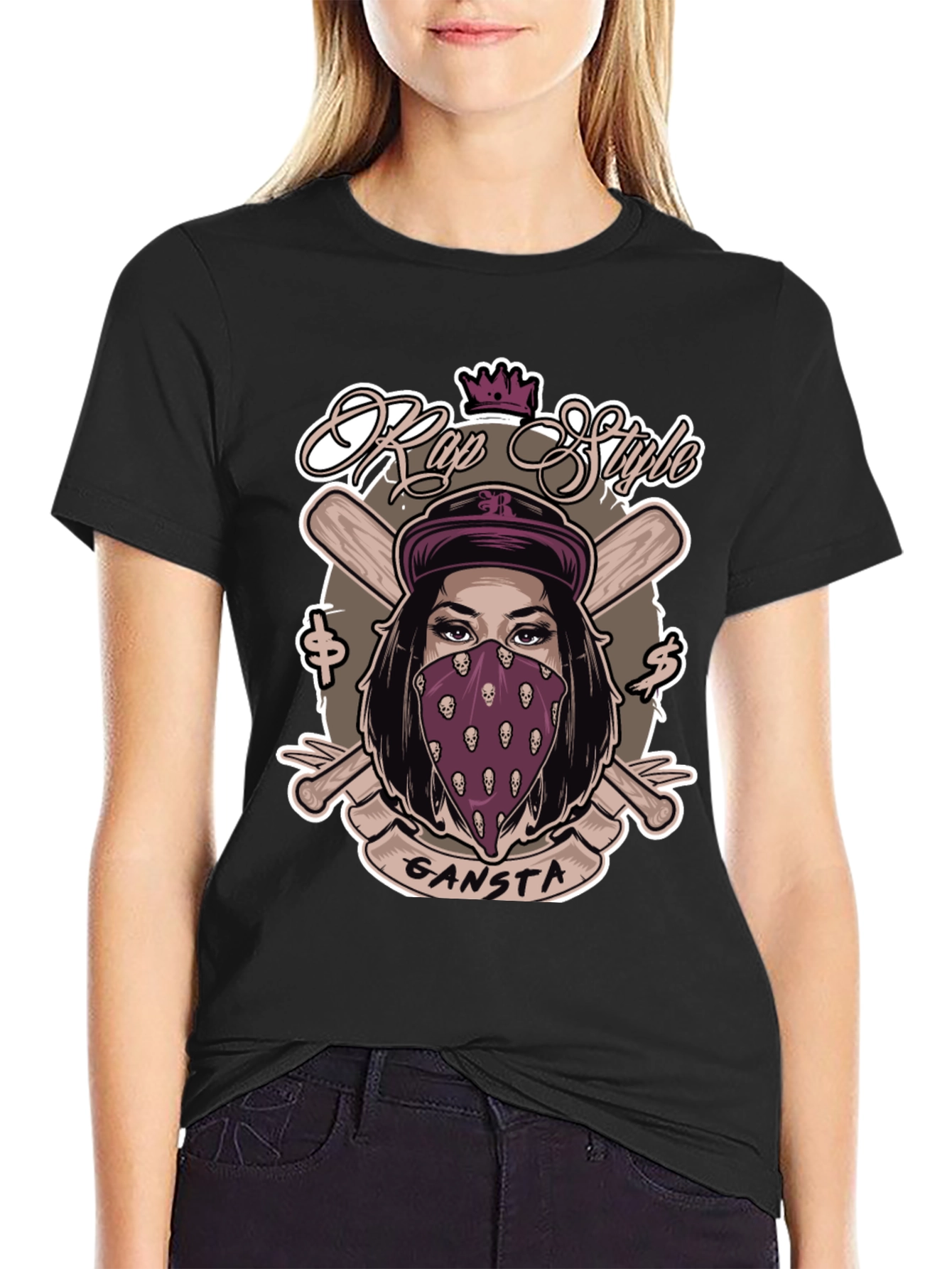 Rap Style Gangsta T-Shirt - Unique Graphic Tee