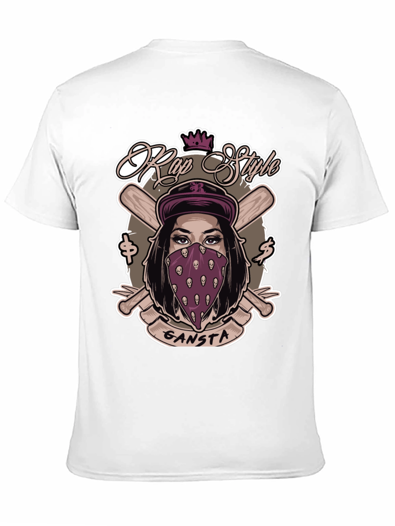 Rap Style Gangsta T-Shirt - Unique Graphic Tee