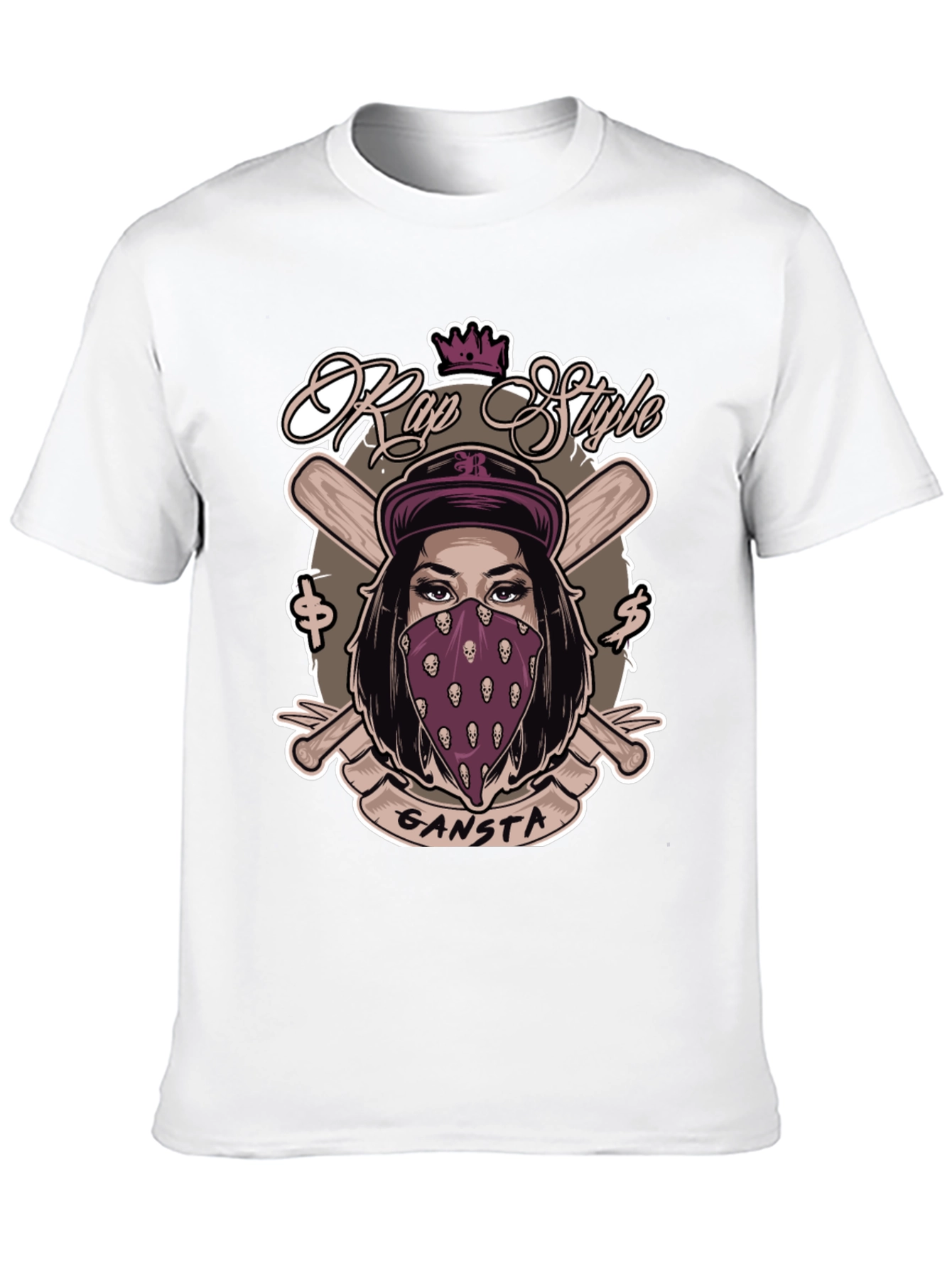 Rap Style Gangsta T-Shirt - Unique Graphic Tee