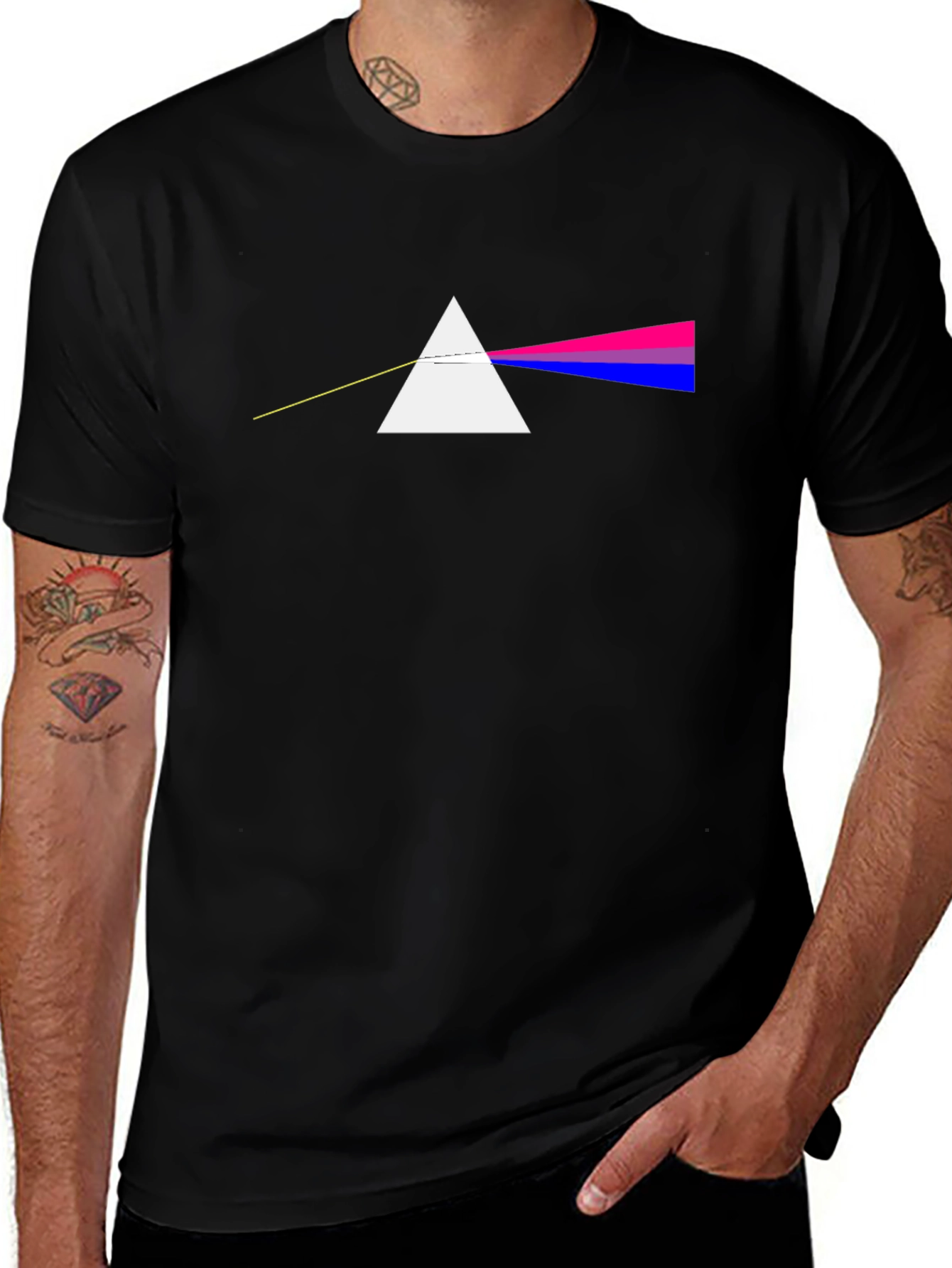 Bisexual Pride Dark Side of the Moon T-Shirt