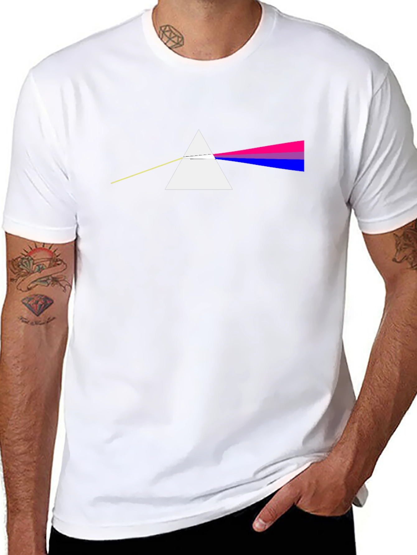 Bisexual Pride Dark Side of the Moon T-Shirt
