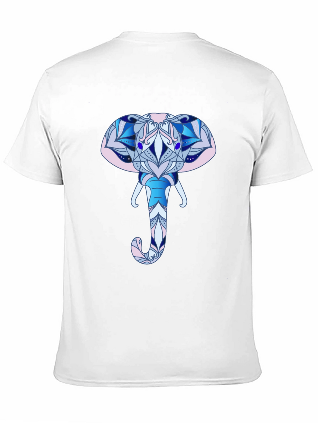 Elephant Mandala Graphic T-Shirt - Black