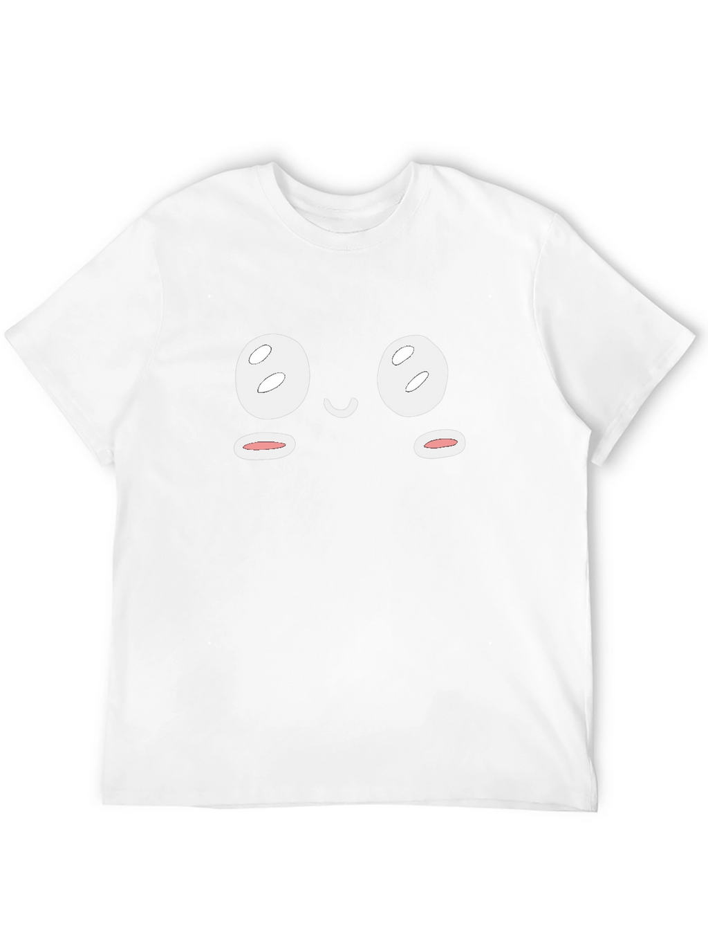 Cute Face Graphic Black T-Shirt