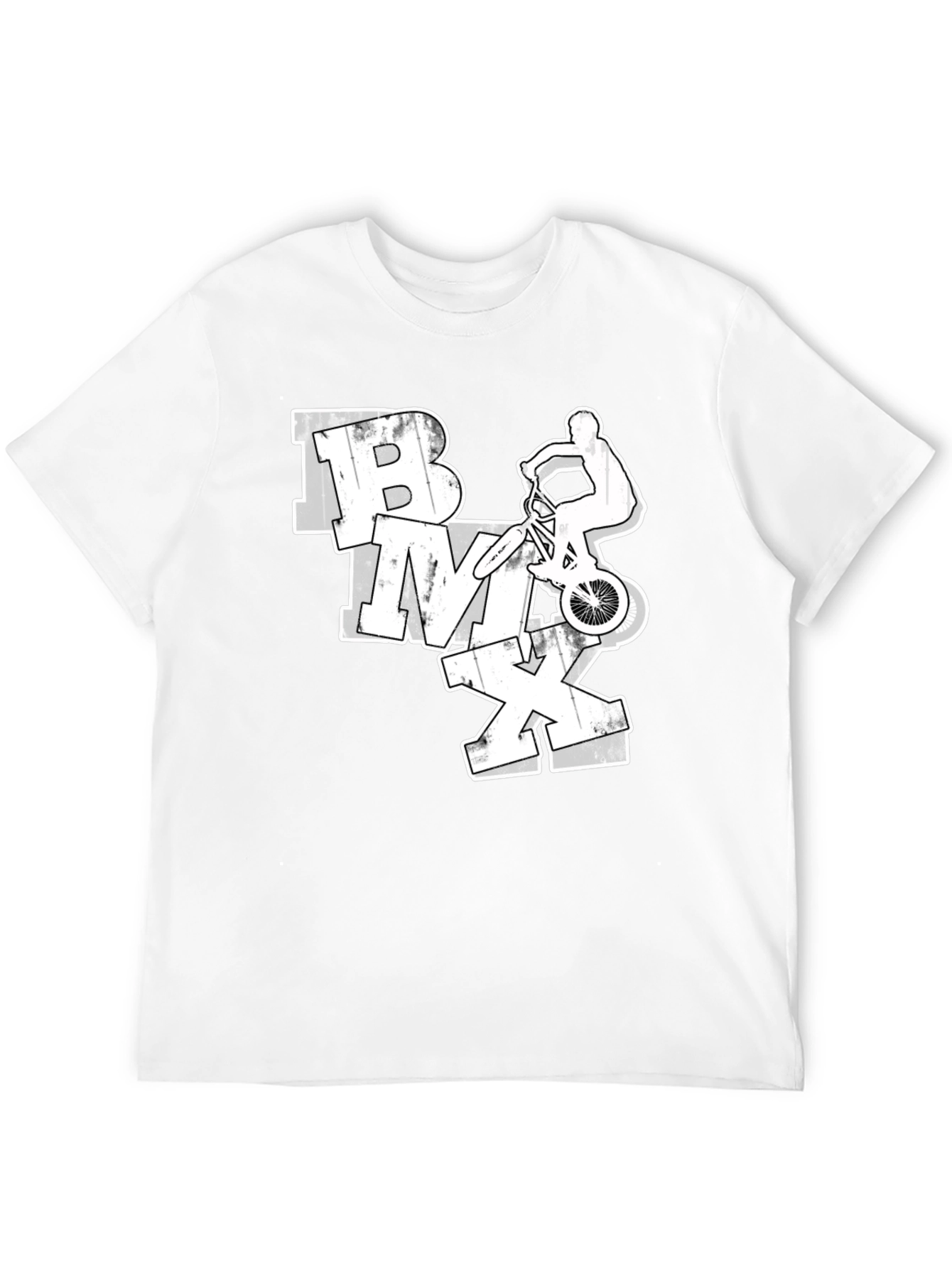 BMX Rider Graphic Tee - Black Casual Shirt