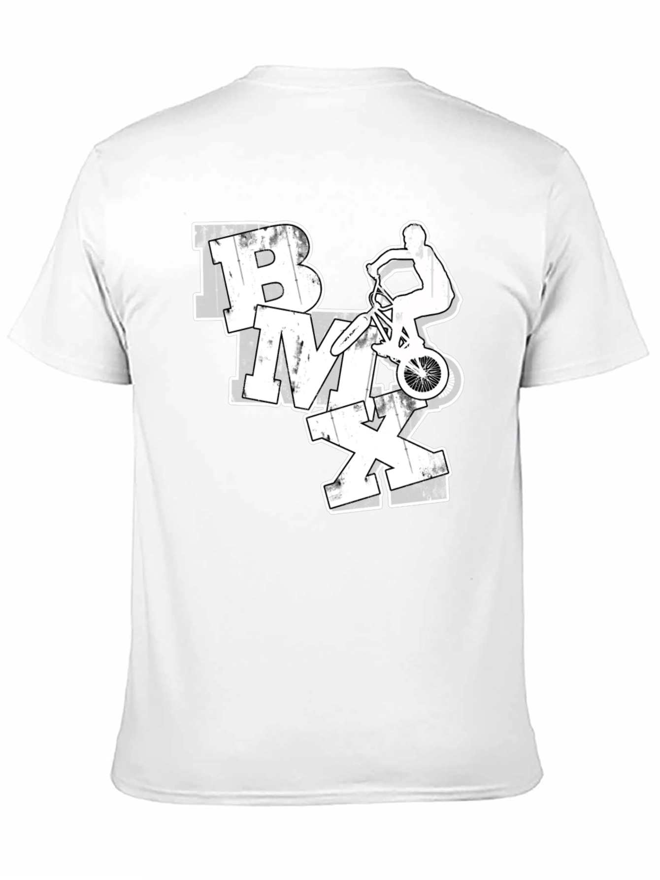 BMX Rider Graphic Tee - Black Casual Shirt