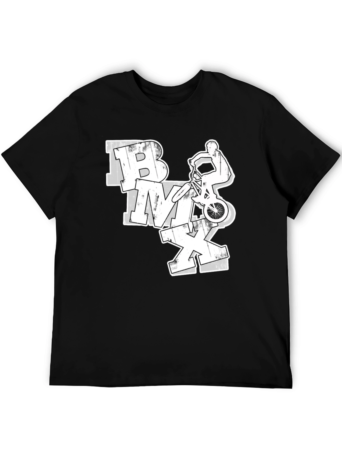 BMX Rider Graphic Tee - Black Casual Shirt