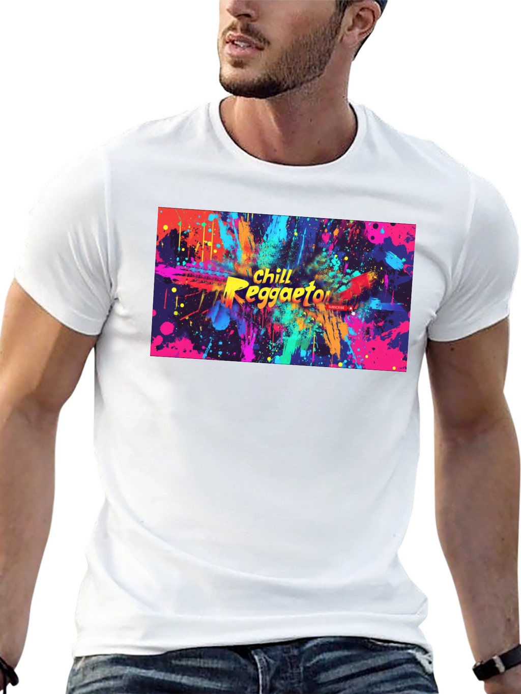 Chill Reggaeton Black Graphic Tee