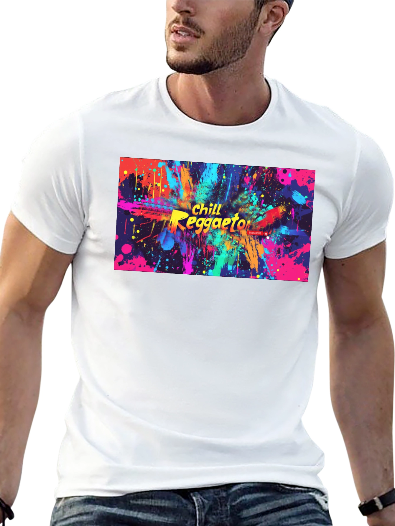 Chill Reggaeton Black Graphic Tee