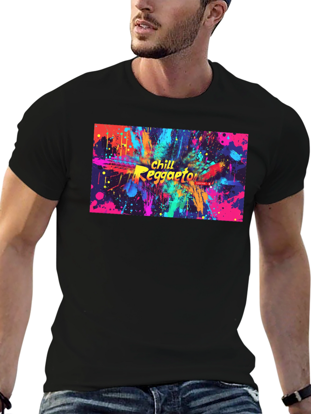 Chill Reggaeton Black Graphic Tee