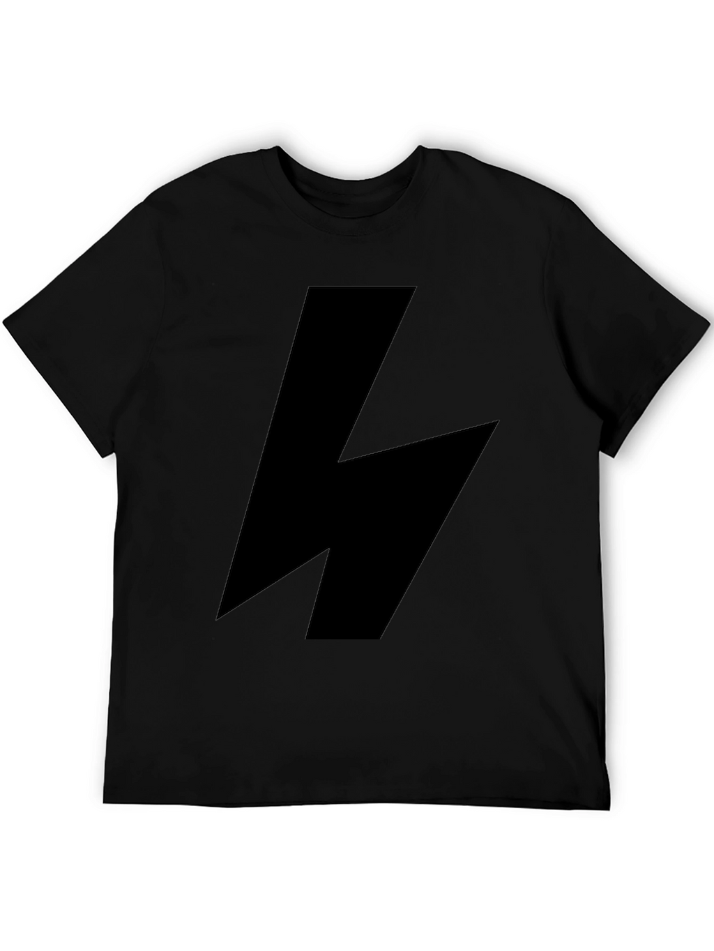 Bold Lightning Bolt Black T-Shirt