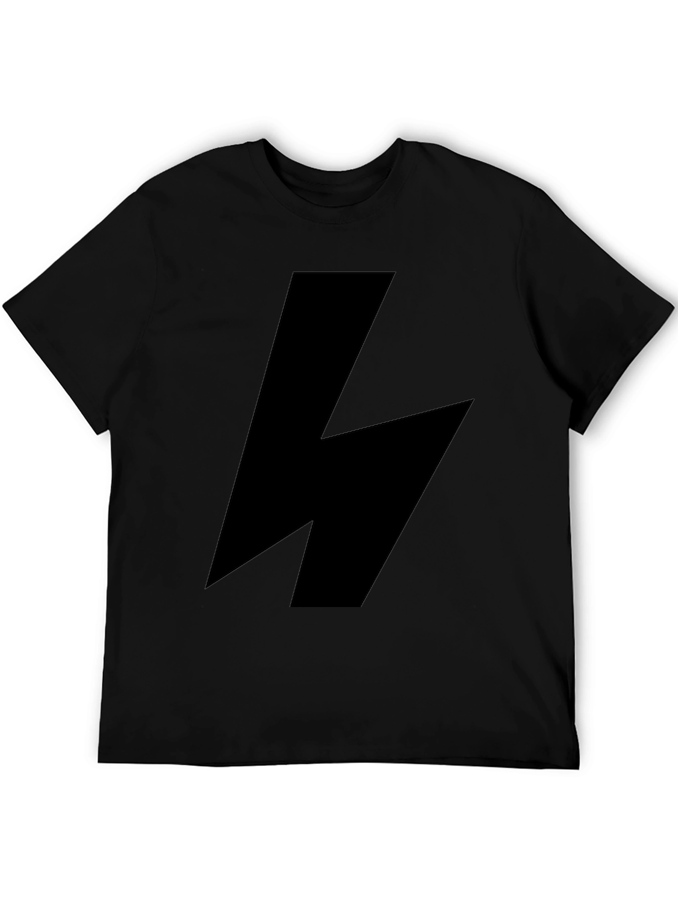 Bold Lightning Bolt Black T-Shirt